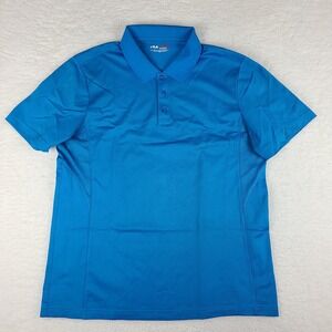 Fila Golf Polo Shirt Mens XL Blue Solid Athletic Fit Performance Short Sleeve‎